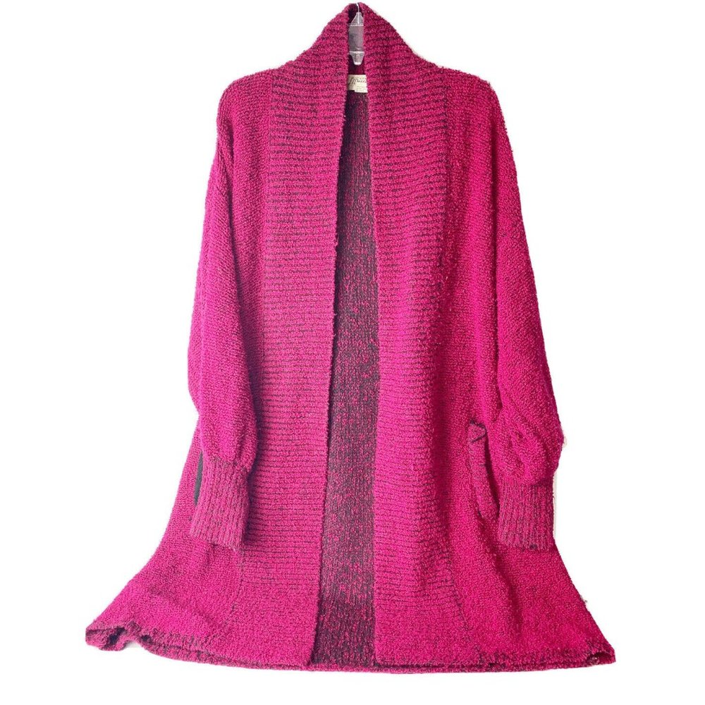 Vtg SideEffects SM Acrylic Popcorn Long Cardigan